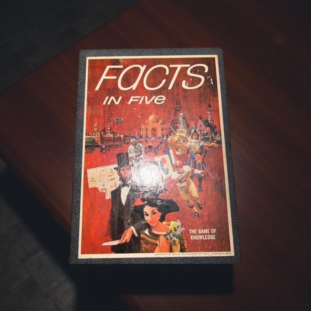 Vintage 1967 3M Bookshelf FACTS IN FIVE "The Game of Knowledge